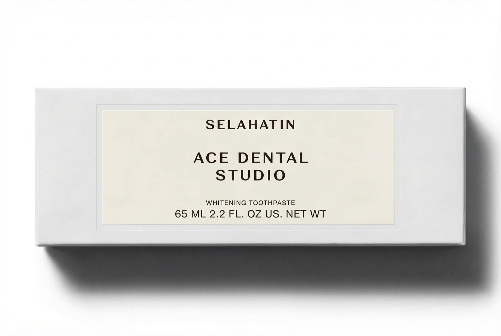 Selahatin x ACE DENTAL STUDIO whitening toothpaste — the studio's co-branded luxury oral care